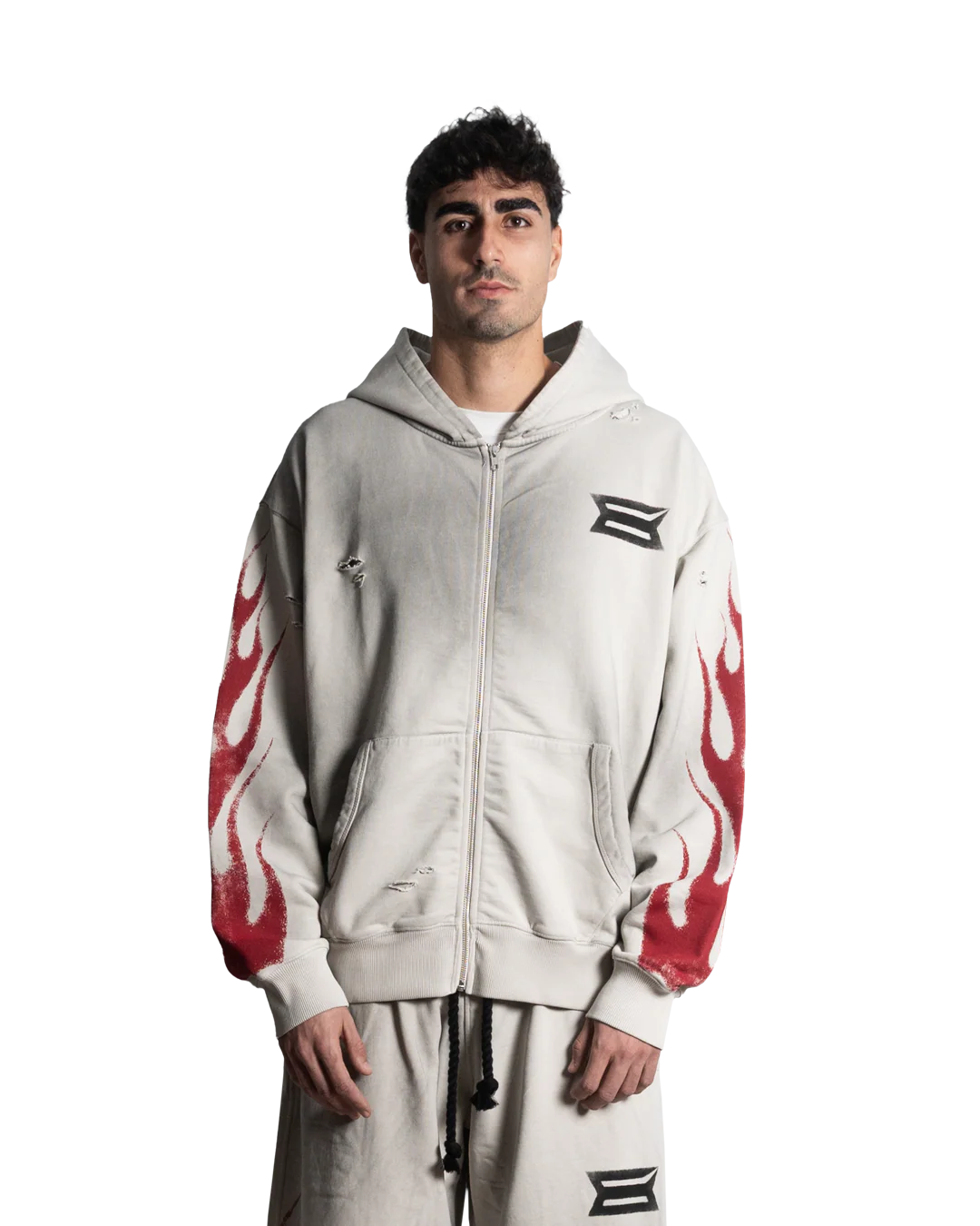 FUEL INJECTED BONE ZIP HOODIE