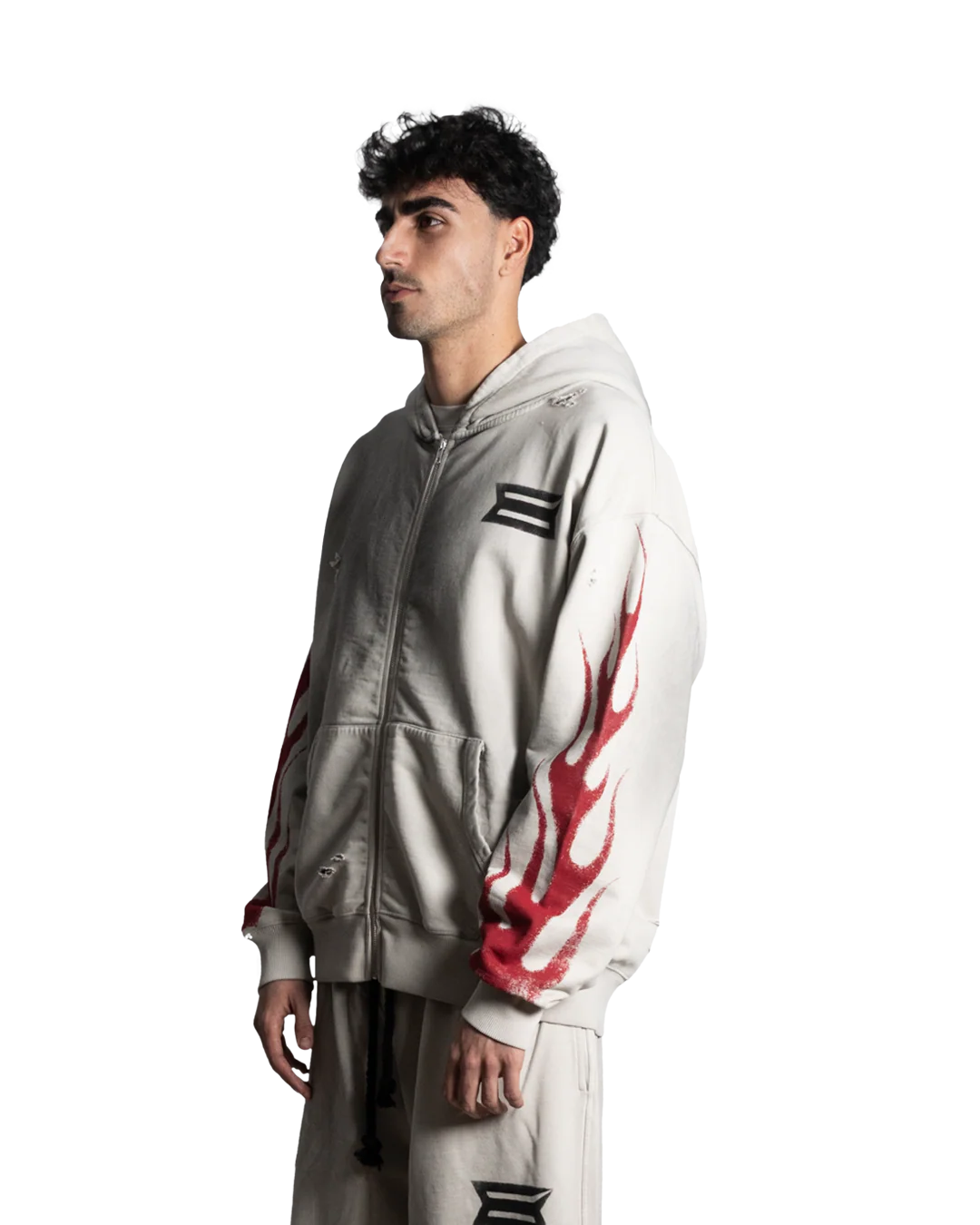 FUEL INJECTED BONE ZIP HOODIE