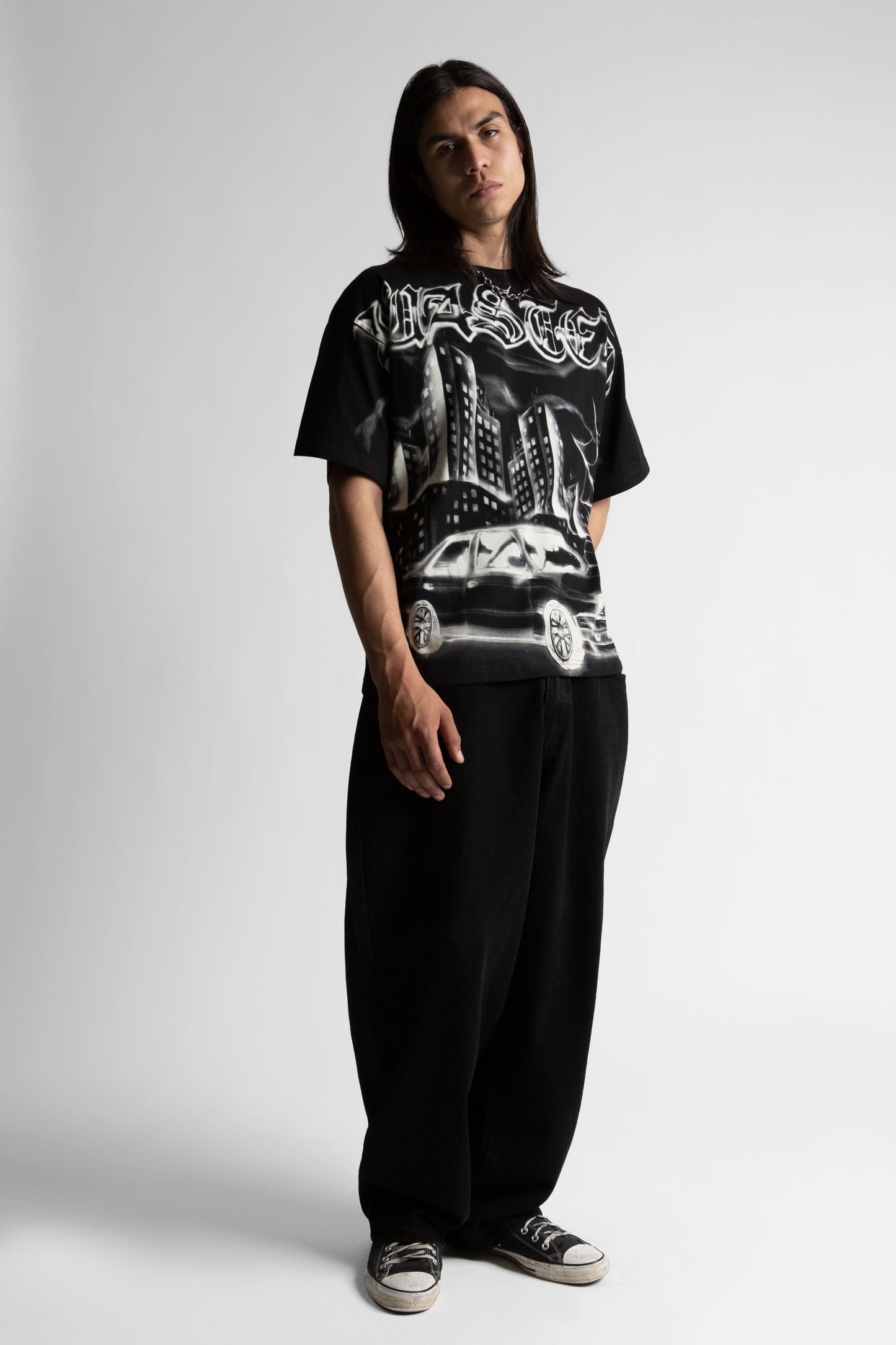 T-SHIRT BOXY ATM-BLACK