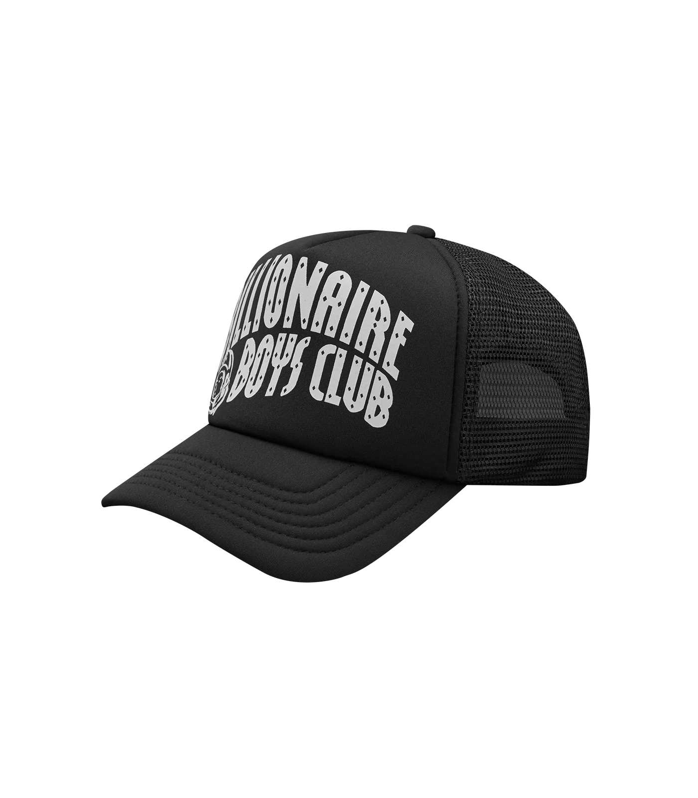 ARCH LOGO TRUCKER CAP - BLACK