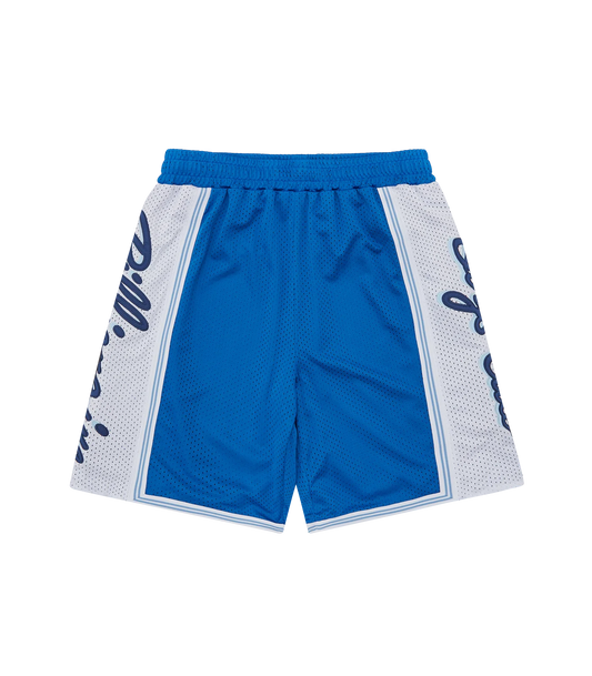 SCRIPT LOGO BASKETBALL SHORTS - BLUE