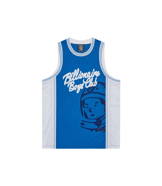 SCRIPT LOGO ASTRO BASKETBALL JERSEY - BLUE