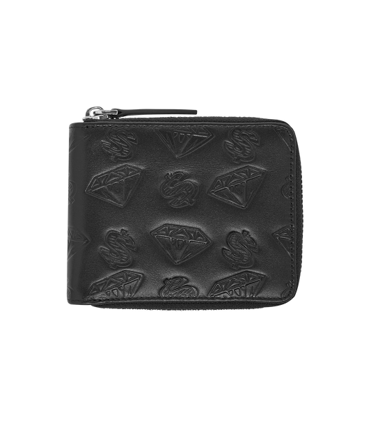 DIAMOND & DOLLARS WALLET - BLACK