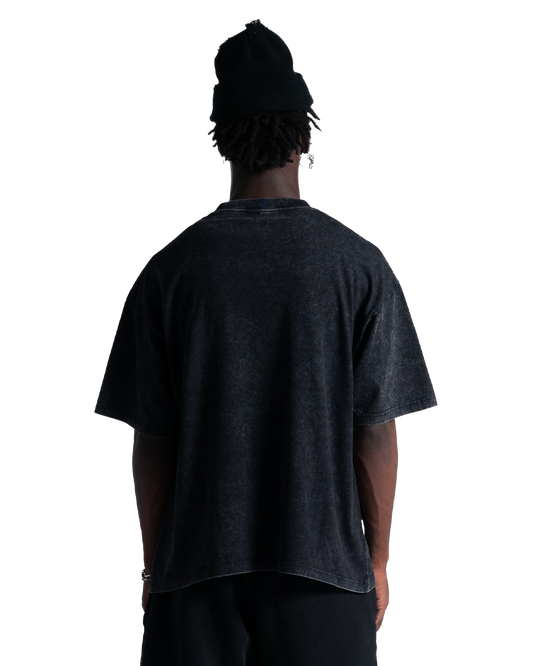 FIREMARK VINTAGE-WASHED BLACK TEE