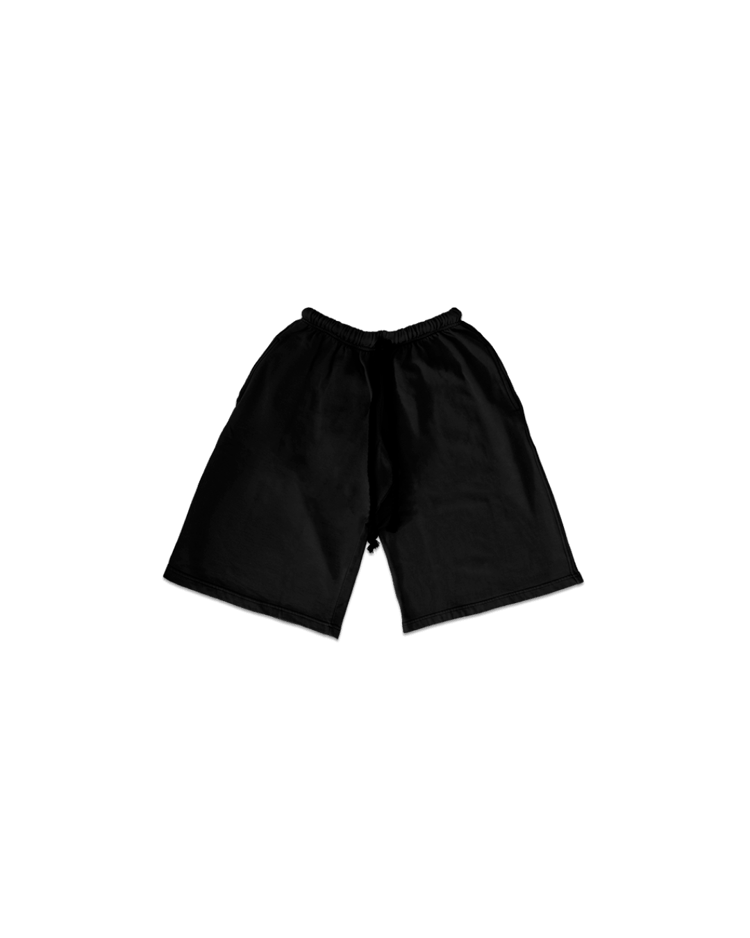 BLACK OVER THE KNEE SHORTS