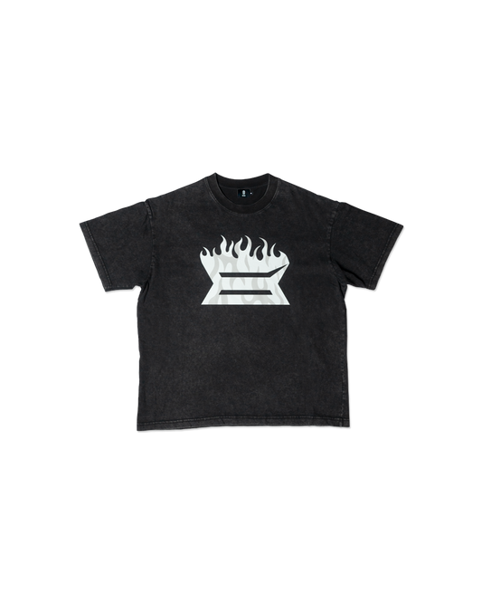 FIREMARK VINTAGE-WASHED BLACK TEE