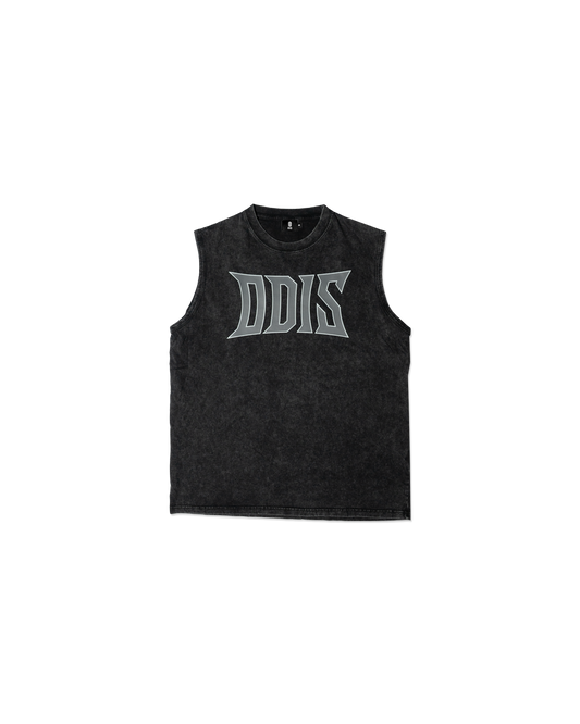 EXO-RAGE VINTAGE WASHED BLACK TANK TOP