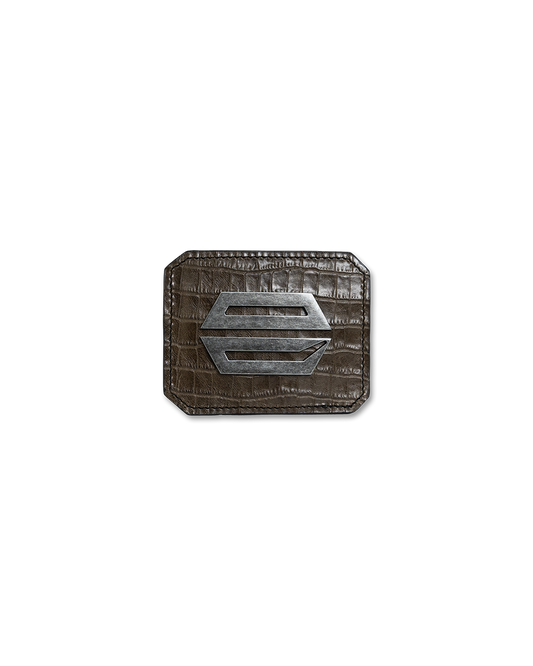 AMERICAN CROCODILE LEATHER CARDHOLDER