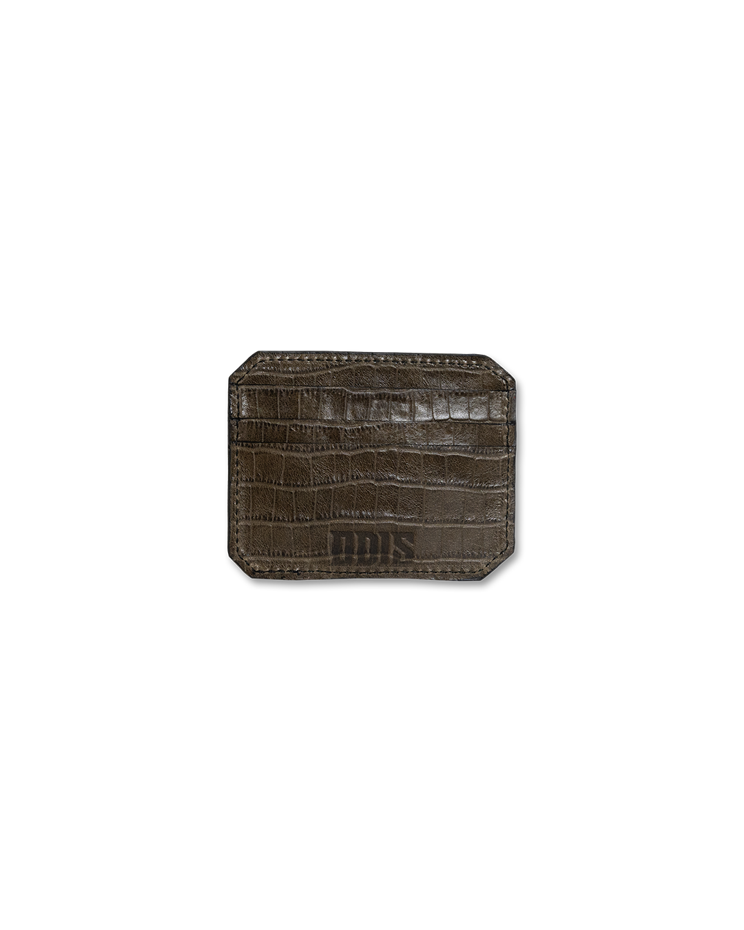 AMERICAN CROCODILE LEATHER CARDHOLDER