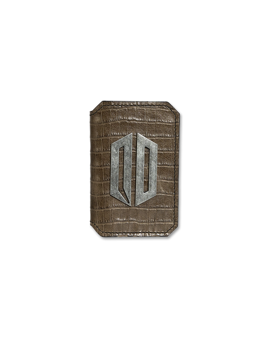 AMERICAN CROCODILE VERTICAL LEATHER WALLET