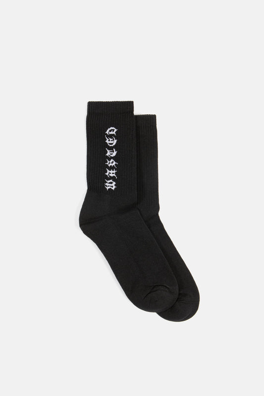 SPLINTER SOCKS-BLACK