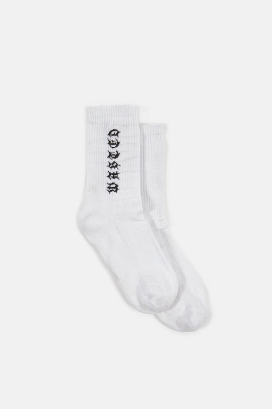 SPLINTER SOCKS-WHITE