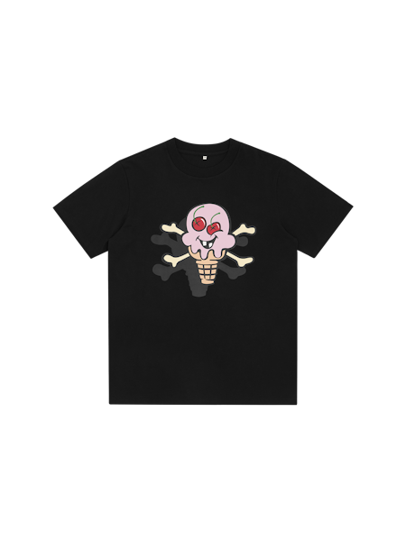 CONES & BONES T-SHIRT-BLACK