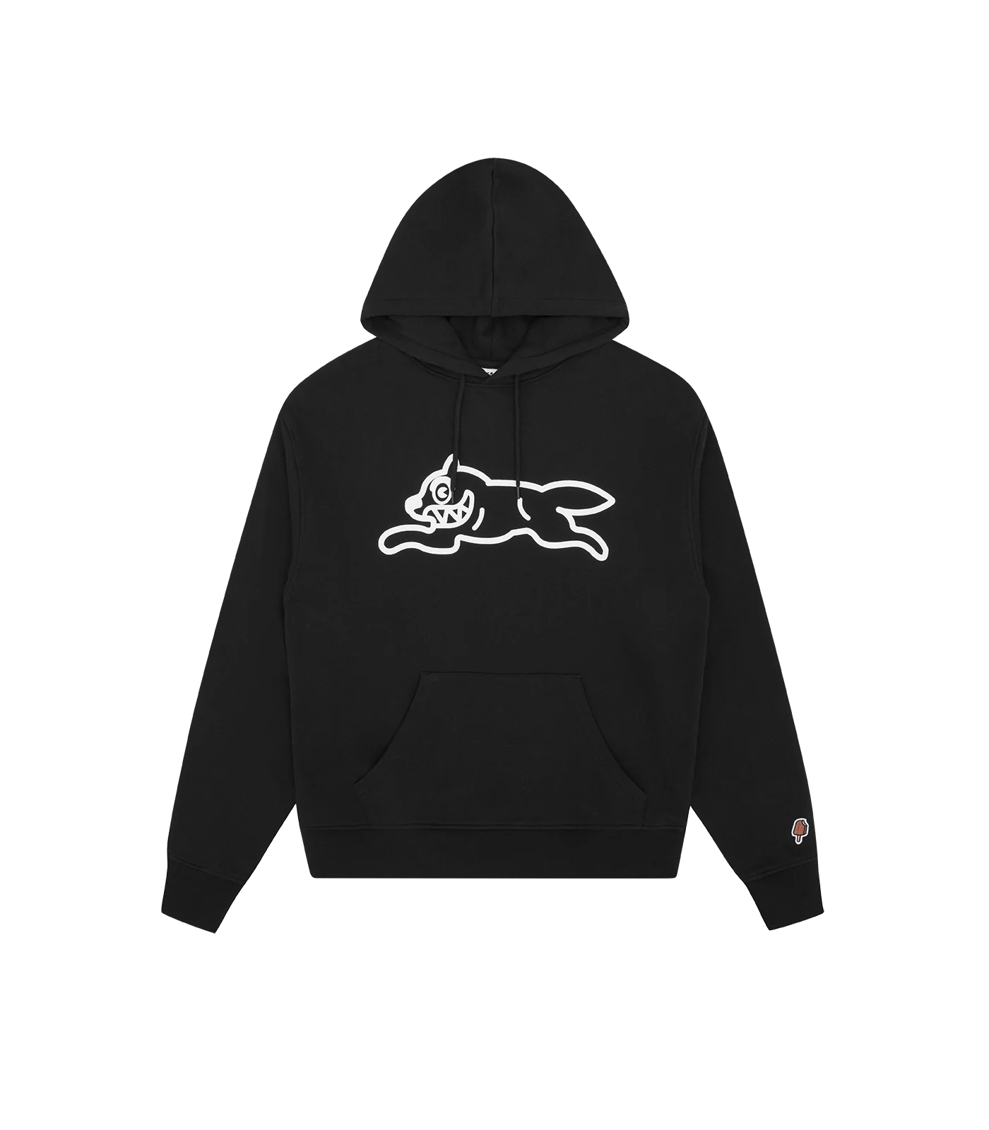 RUNNING DOG POPOVER HOOD - BLACK