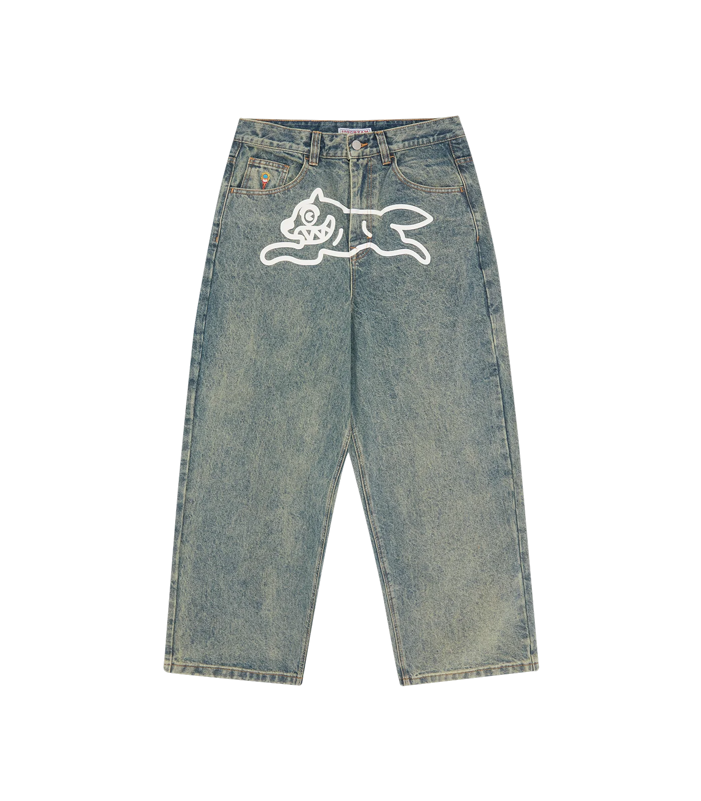 RUNNING DOG TRIPLE SCOOP DENIM PANT - VINTAGE WASH