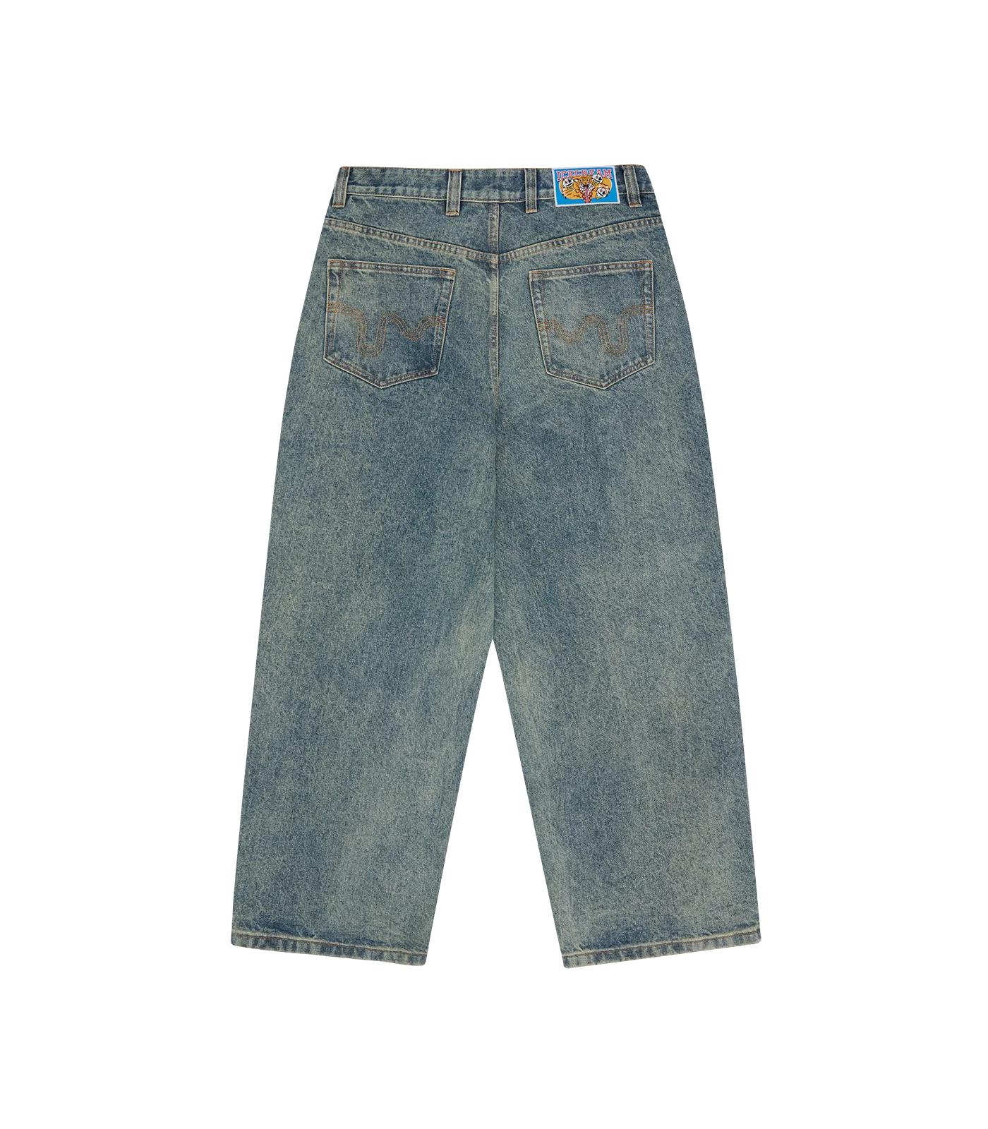 RUNNING DOG TRIPLE SCOOP DENIM PANT - VINTAGE WASH
