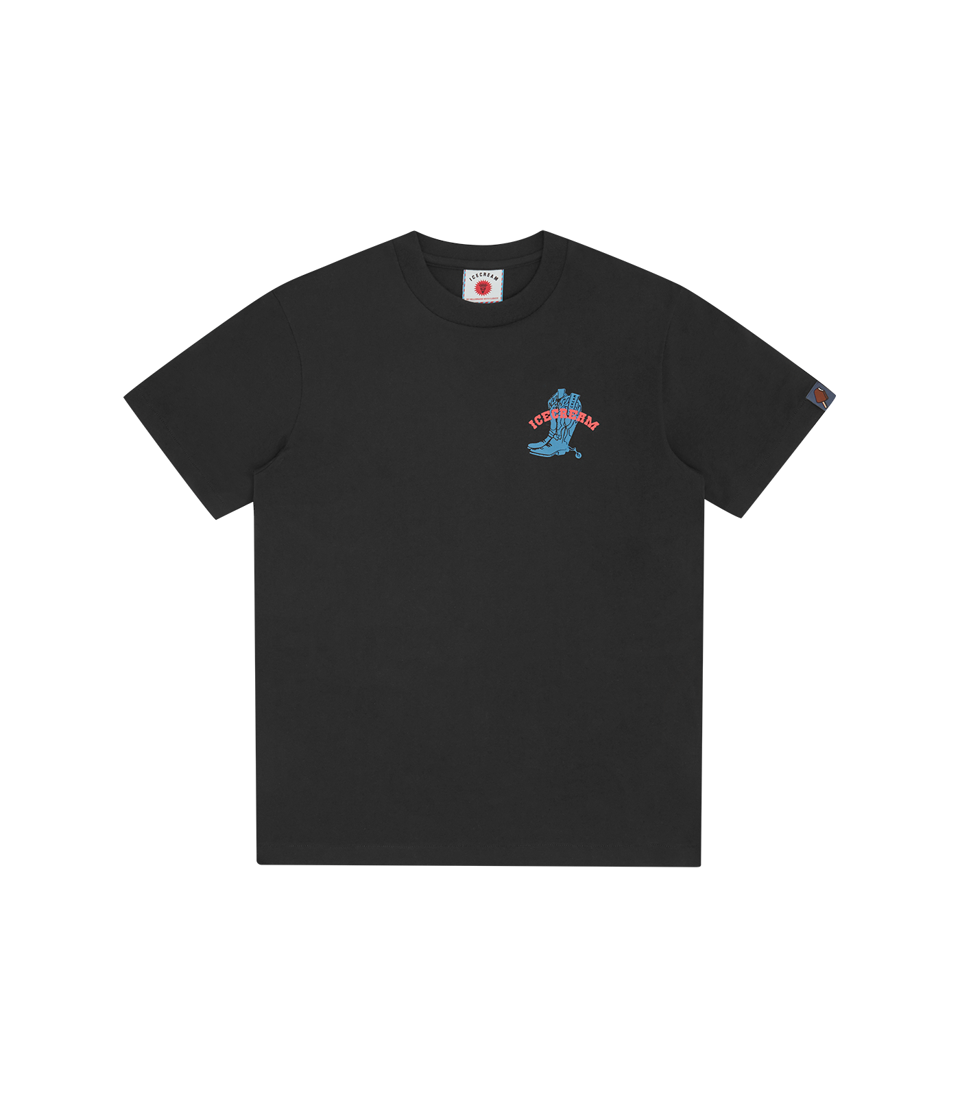 COWBOY BOOT T-SHIRT - BLACK
