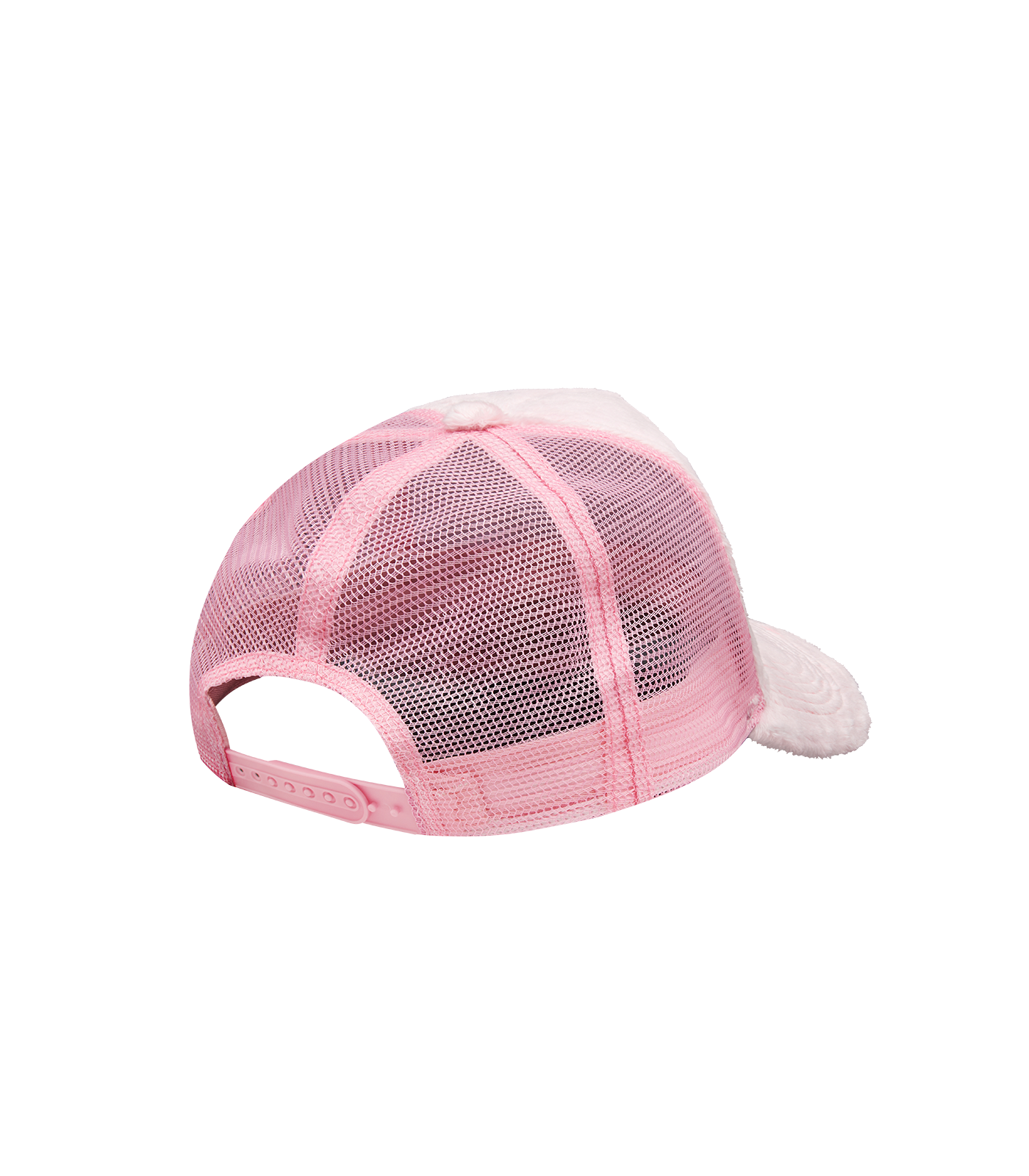 FUR TRUCKER CAP - PINK