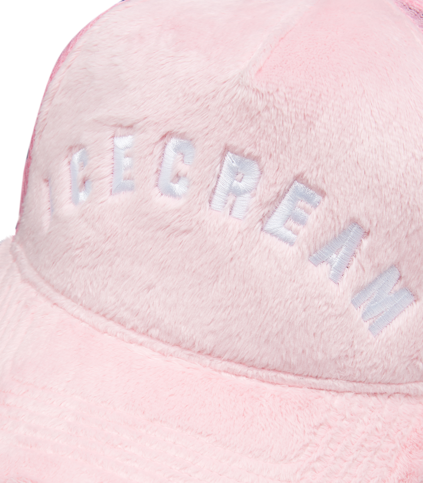 FUR TRUCKER CAP - PINK