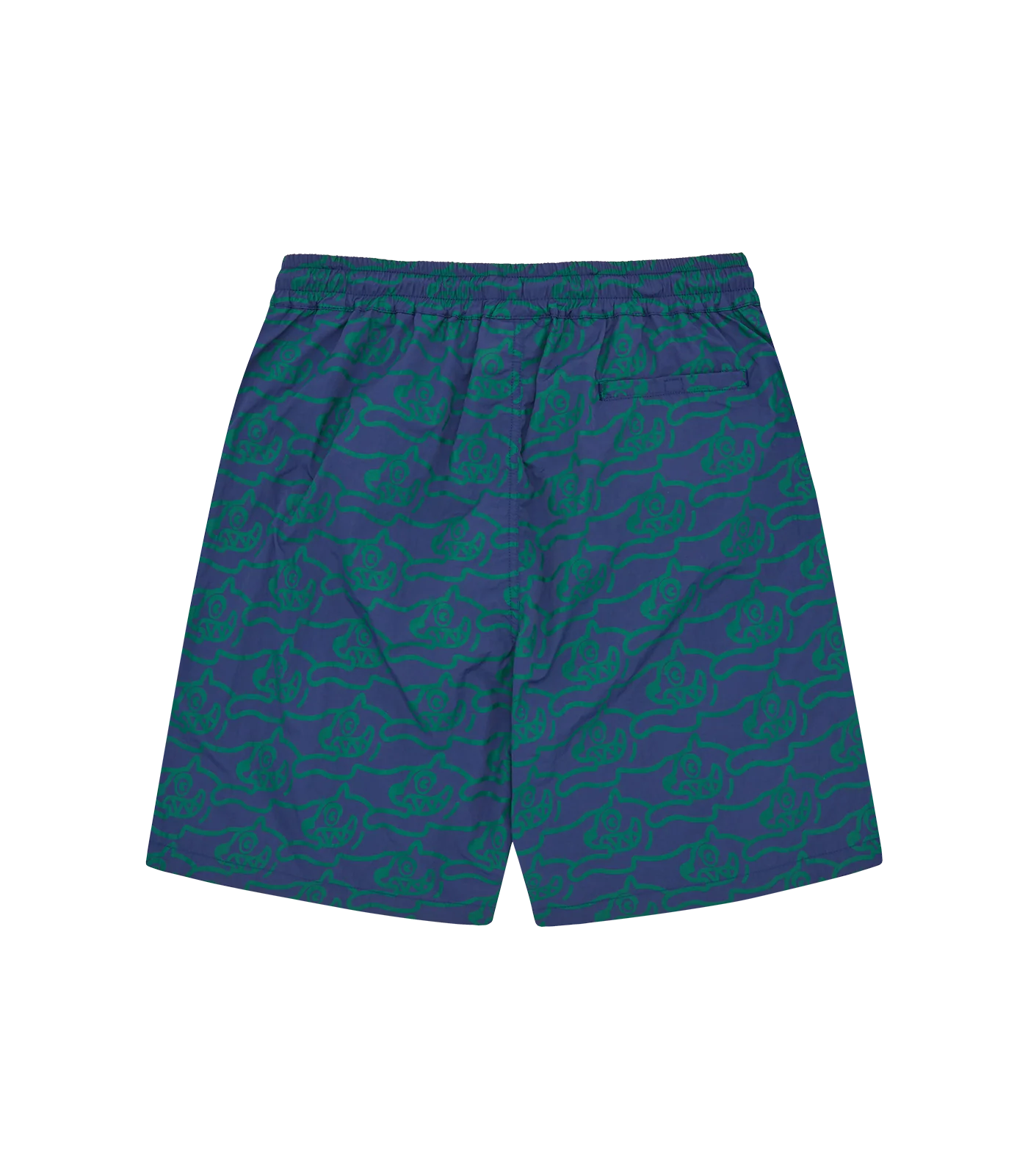 RUNNING DOG SWIM SHORTS - NAVY/GREEN