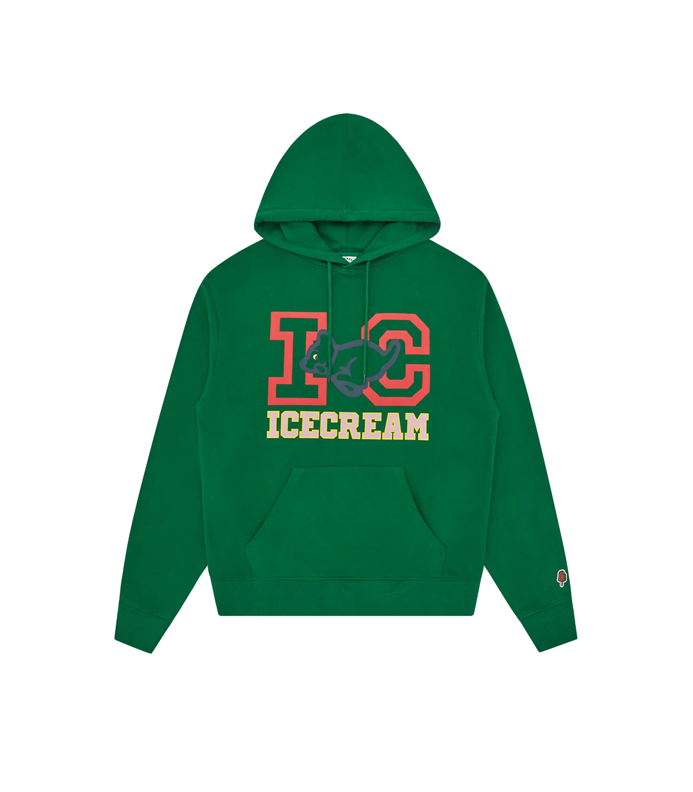 COLLEGIATE PUPPY POPOVER HOOD - GREEN