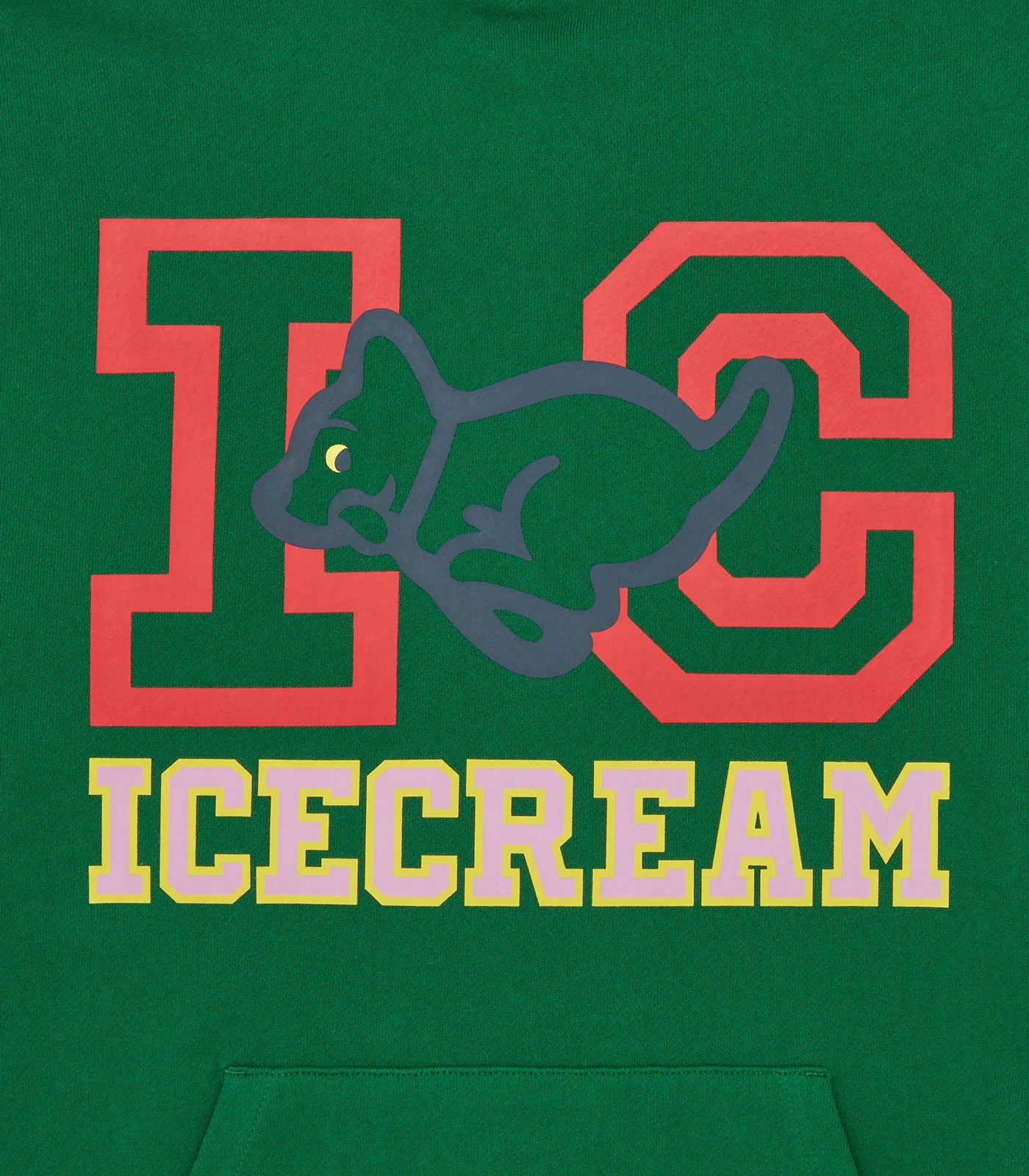 COLLEGIATE PUPPY POPOVER HOOD - GREEN