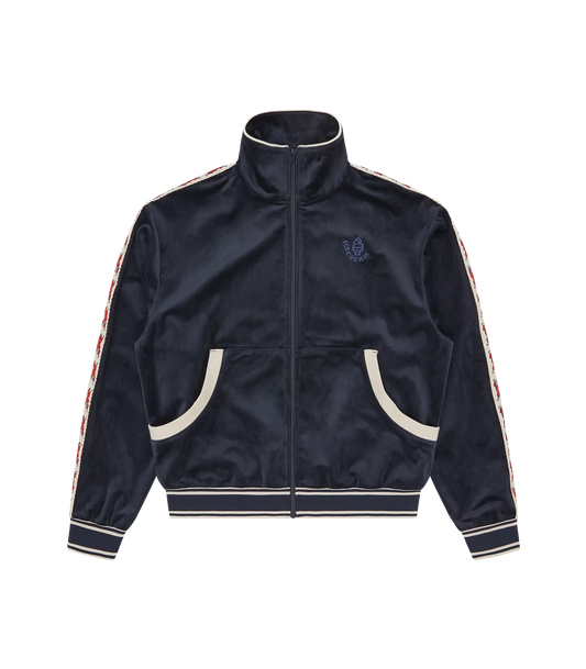 RUNNING DOG TAPED VELOUR TRACK TOP