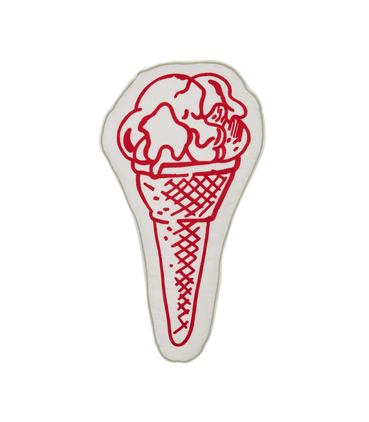 CONE CUSHION - RED/BLACK