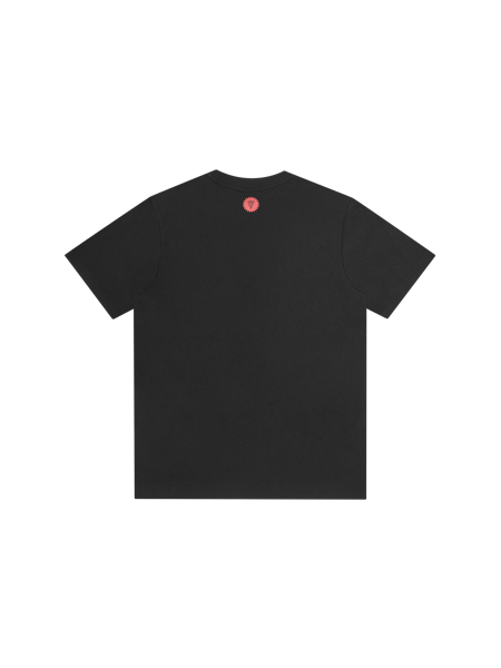 CAMO RUNNING DOG WOODLAND T-SHIRT - BLACK