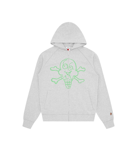 CONES & BONES ZIP THROUGH HOOD