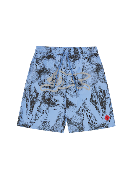 CONE STAMP SWIM SHORTS - BLUE