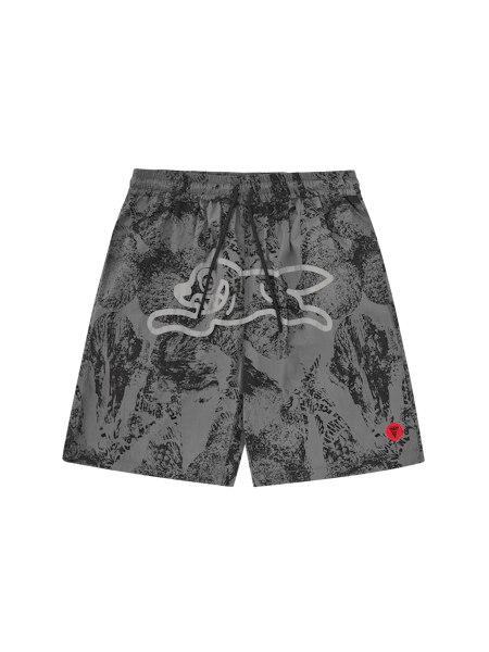 CONE STAMP SWIM SHORTS - GREY