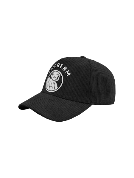 WAITRESS CORDUROY TRUCKER CAP - BLACK