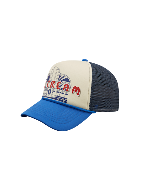 ICECREAM DINER TRUCKER CAP - ECRU/BLUE