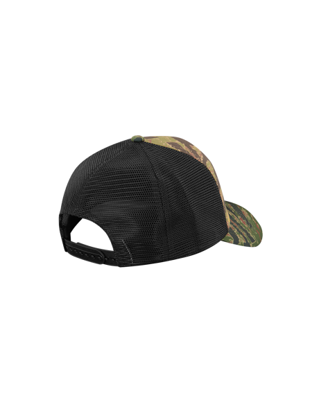 TIGER STRIPE RUNNING DOG TRUCKER CAP - CAMO
