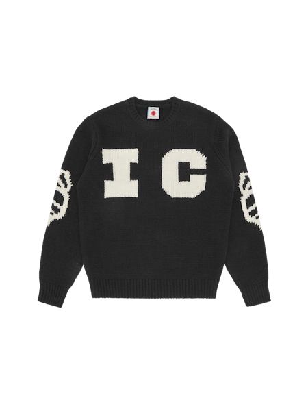 RUNNING DOG KNITTED CREWNECK