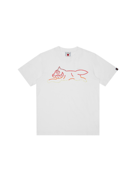 CRYSTAL RUNNING DOG T-SHIRT - WHITE