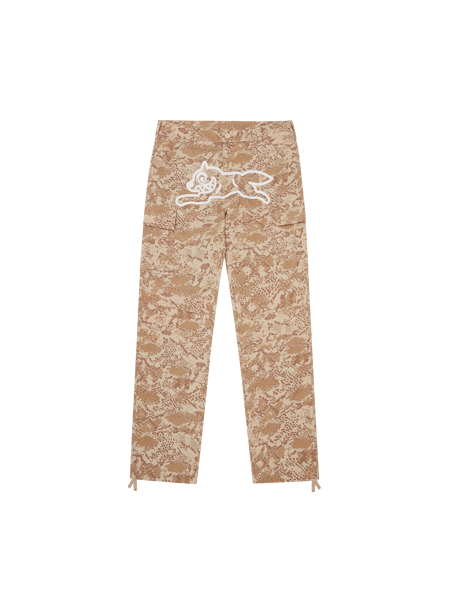 SNAKESKIN RUNNING DOG CARGO PANTS