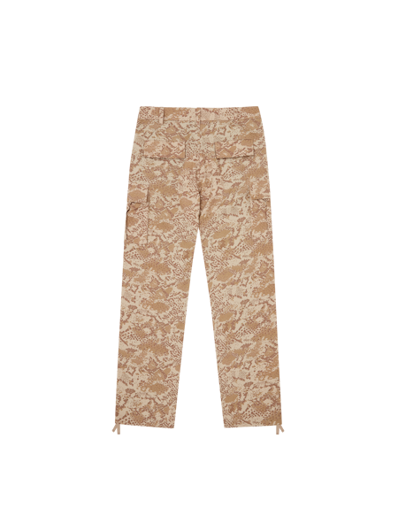 SNAKESKIN RUNNING DOG CARGO PANTS