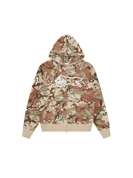 CHOC CHIP RUNNING DOG ZIP THROUGH HOOD