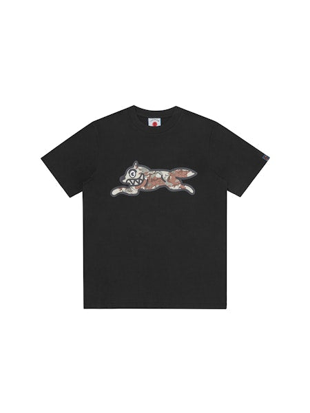 CHOC CHIP RUNNING DOG T-SHIRT-BLACK