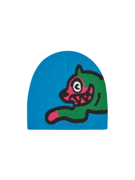 RUNNING DOG BEANIE-BLUE