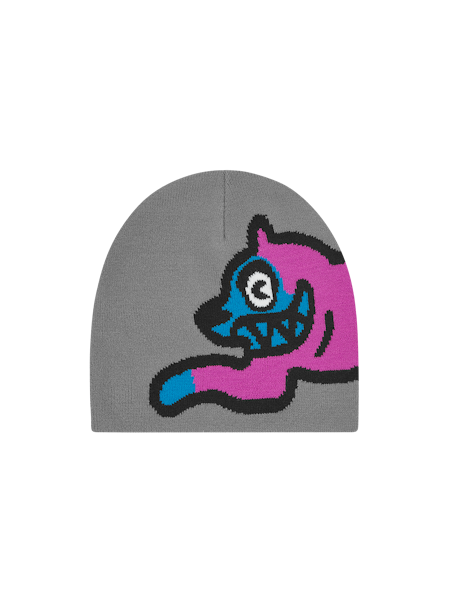 RUNNING DOG BEANIE-GREY