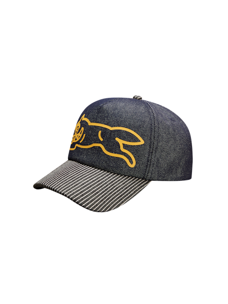 DENIM RUNNING DOG TRUCKER CAP
