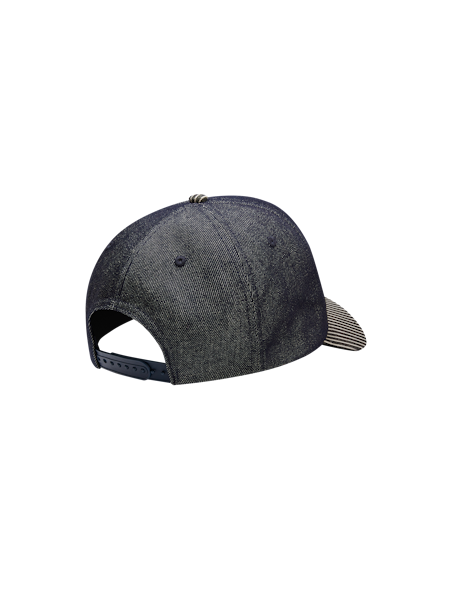DENIM RUNNING DOG TRUCKER CAP