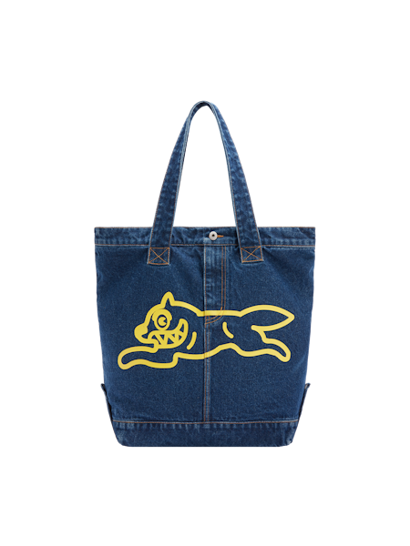 RUNNING DOG DENIM TOTE BAG-INDIGO