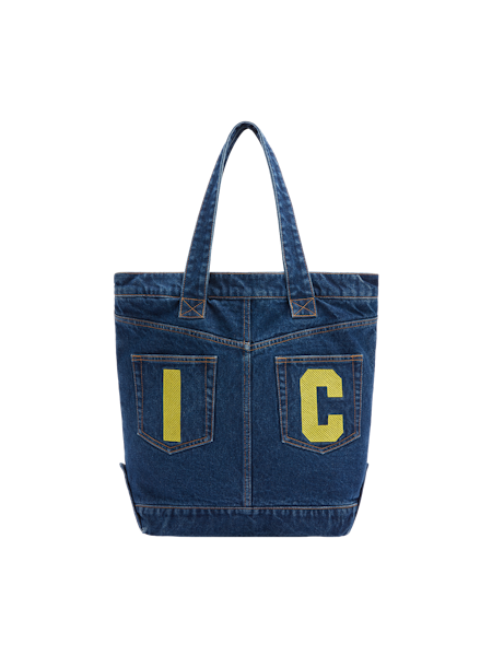 RUNNING DOG DENIM TOTE BAG-INDIGO