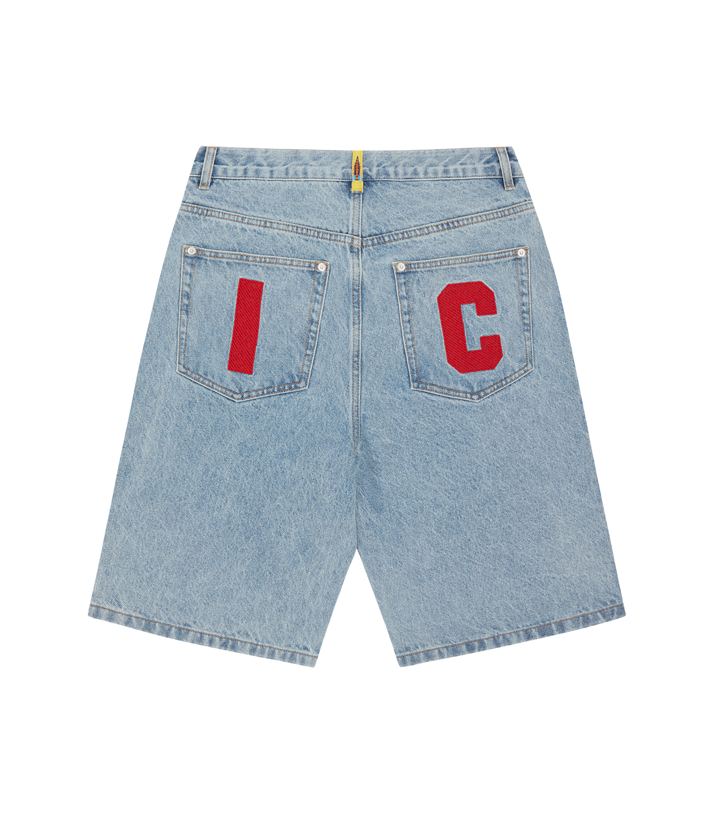 RUNNING DOG DENIM SHORTS - LIGHT WASH BLUE