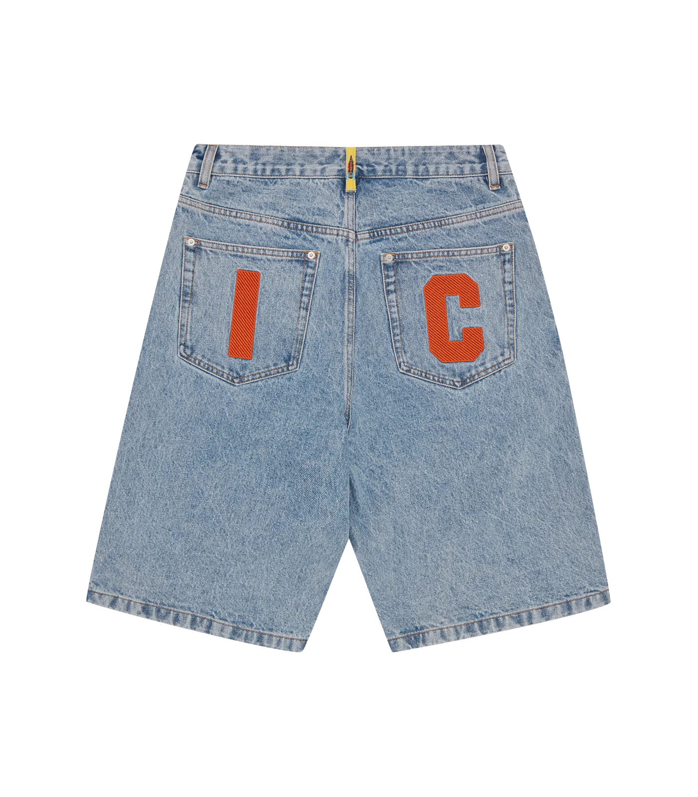 RUNNING DOG DENIM SHORTS - HEAVY WASH BLUE
