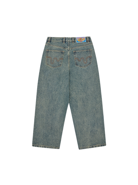 RUNNING DOG TRIPLE SCOOP DENIM PANT - VINTAGE WASH
